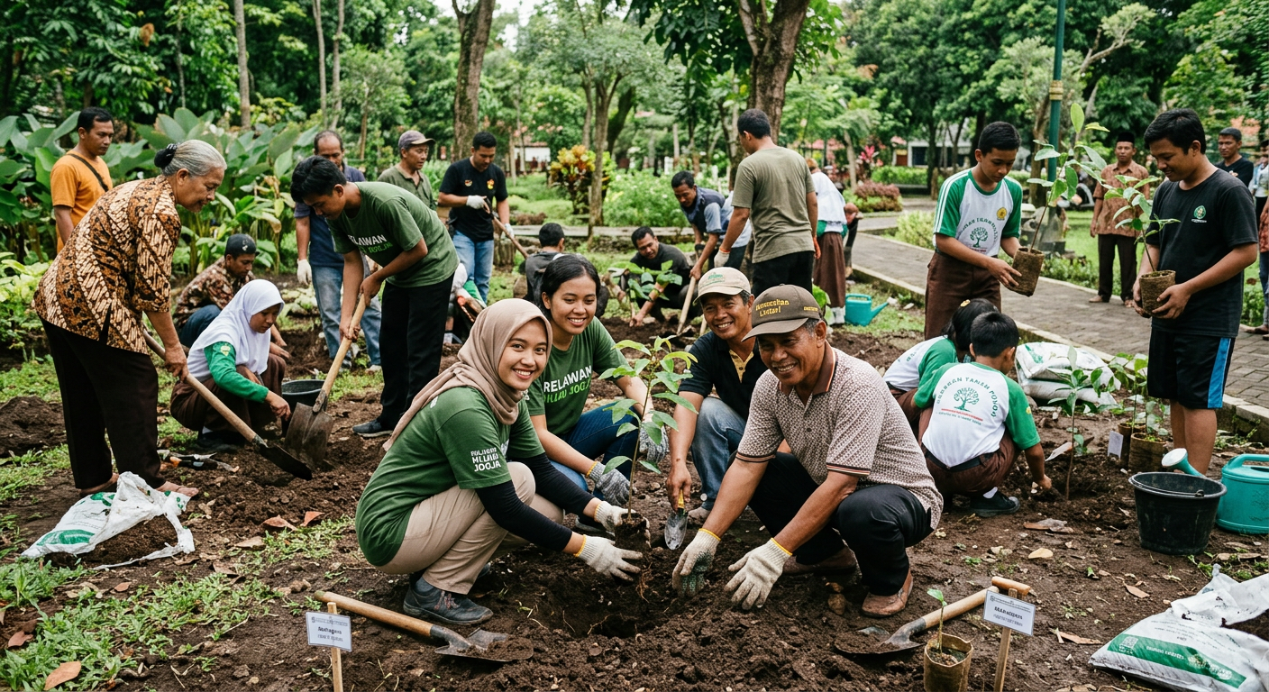 Penanaman Pohon Bersama Komunitas LIVESGP SELONG Hijau