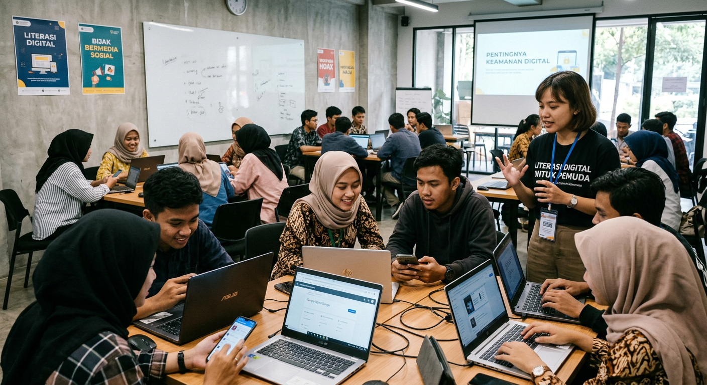 Workshop Literasi Digital Pemuda - kegiatan LIVESGP SELONG